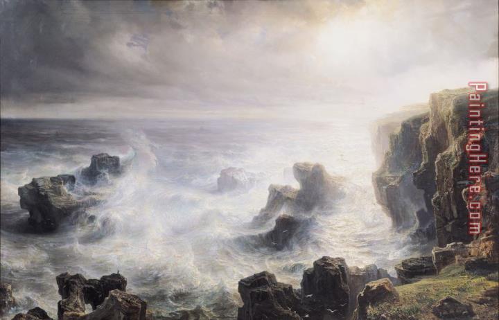 Jean Antoine Theodore Gudin Storm off the Coast of Belle Ile